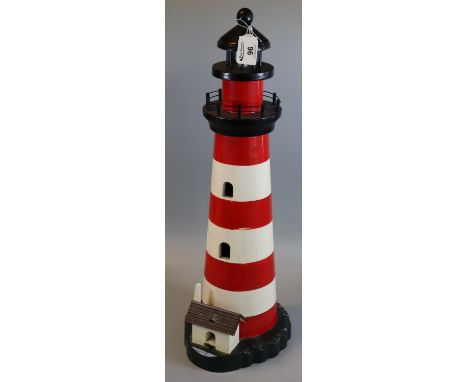 Battery operated table lamp in the form of a lighthouse by Nauticalia of London.(B.P. 21% + VAT) 