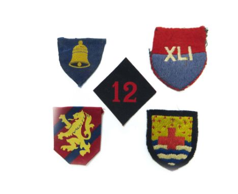 Selection of Various Formation Badges including embroidery 1 AGRA ... Bevo weave 2 AGRA ... Bevo weave 5 AGRA ... Bevo weave 