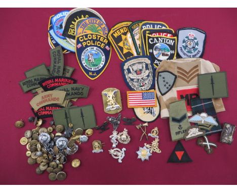 Selection of Modern Embroidery Badges including Seychelles Police ... City of Alice Police Dept ... Australian Federal Police