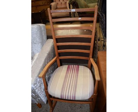 Mid 20th Century ladder backed rocking chair