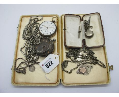 Grinberg &amp; Reichman Brighton; A Hallmarked Silver Cased Openface Pocketwatch, the signed dial with black Roman numerals a