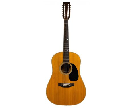 1971 Martin D12-35 Acoustic 12-String Guitar  Serial #295980, original stamp on inside, dreadnaught style, rosewood back and 