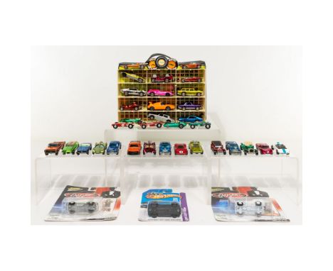 Hot Wheels Assortment  Approximately (53) items including (38) red-line cars, a 'Collector's Race Case', (4) loose cars, (4) 