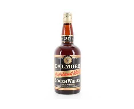 DALMORE 20 YEAR OLD MAKENZIE BROTHERS 1970S 26 2/3 FL OZ HIGHLAND SINGLE MALT  70° Proof / 26 2/3 fl oz  Dalmore have worked 