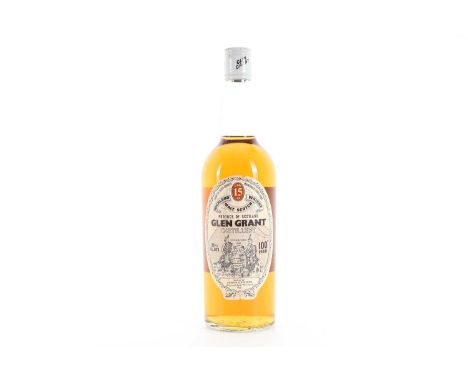 GLEN GRANT 15 YEAR OLD GORDON & MACPHAIL 100° PROOF 1970S 26 2/3 FL OZ SPEYSIDE SINGLE MALT  100° Proof / 26 2/3 fl oz  Glen 