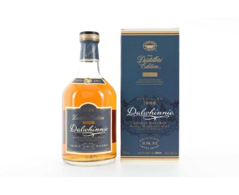 DALWHINNIE 1988 DISTILLERS EDITION HIGHLAND SINGLE MALT  Distilled: 1988Bottled: 2003Double matured in Oloroso Sherry wood.43