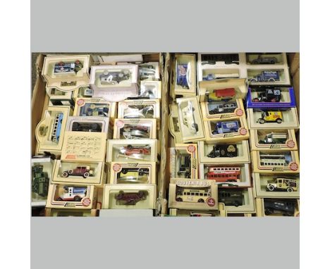 Four boxes of diecast toy vehicles, some boxed, to include Corgi, Lledo and Days Gone