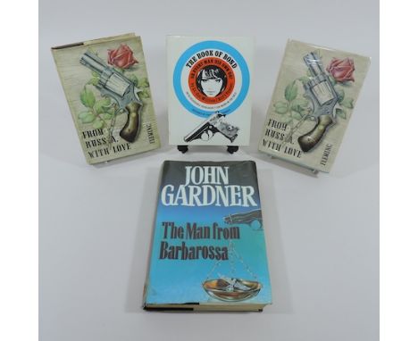 A collection of James Bond books to include Ian Fleming, From Russia with Love, seventh impression of the first edition, Jona