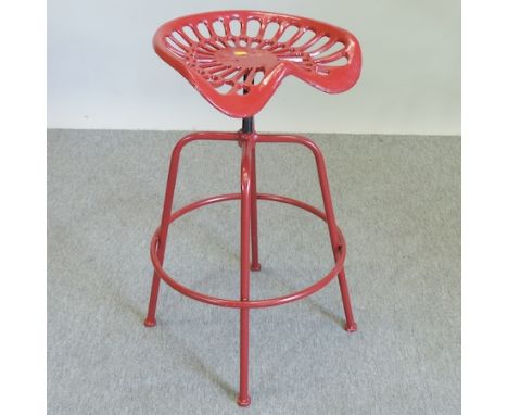 A tractor seat stool