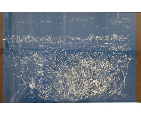 John Piper etching and a Roy Perry etching of Hambledon Mill. Approx 20cm x 48cm 