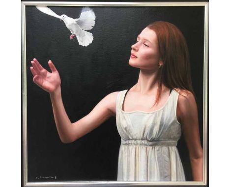GERARD BURNS ORIGINAL PAINTING

'Letting go'  
Size of painting 50x50cm (80 x 80cm including frame)
Item was painted and fram