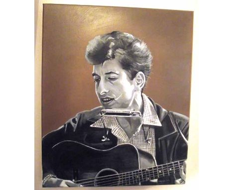 ORIGINAL OIL PAINTING OF BOB DYLAN BY CORNELIUS B O'REILLY
Bob Dylan oil painting, by artist Cornelius B O'reilly
Size of pai