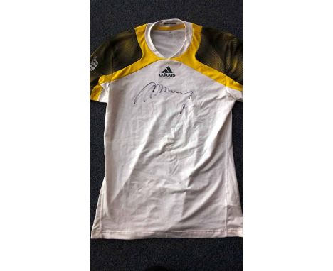 ANDY MURRAY SIGNED SHIRT 

Generously donated by RBS

Signed unworn Andy Murray Shirt. 
Adidas t shirt, medium sized adults s