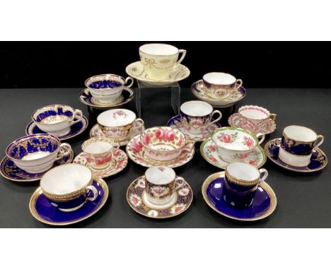 19th century/20th century tea cups and saucers including; T.Goode and Sons, Copeland Spode; etc (15) 