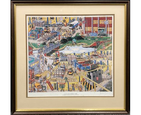 Joe Scarborough (Bn 1938)  "A Day with Tinsley Wire" limited edition colour print of 35/250, signed to border, 45cm x 50cm 