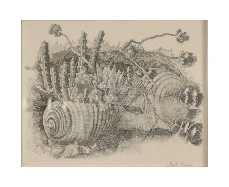 Litografia su carta. Cm 32x26.Lithograph on paper. Cm 32x26.