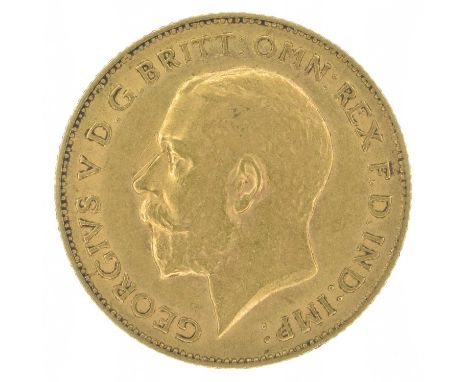 King George V, Half-Sovereign, 1911, Bare head l. R. St George and dragon, London Mint, edge milled, gold, weight 4g, S.4006,