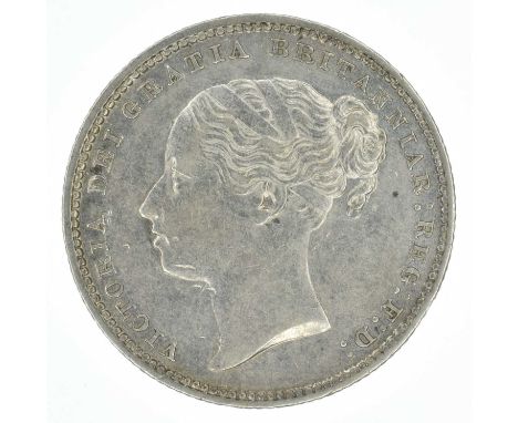 Queen Victoria, Shilling, 1885, Type A7, Fourth head l. R.no die number above date, edge milled, silver, weight 5.7g, S.3907,