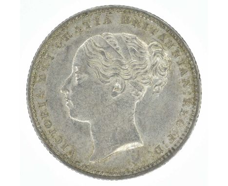 Queen Victoria, Shilling, 1885, Type A7, Fourth head l. R. no die number above date, edge milled, silver, weight 5.7g, S.3907