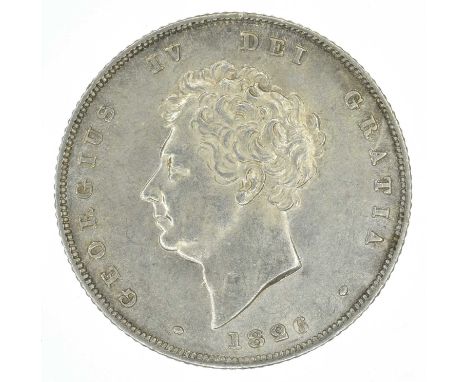 King George IV, Shilling, 1826, Bare head l. date below R. Lion on crown, edge milled, silver, weight 5.7g, S.3812, gEF.