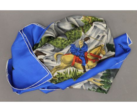 A Jacqmar silk scarf. 