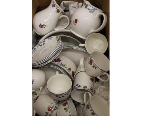 A quantity of Poole pottery dinnerwares