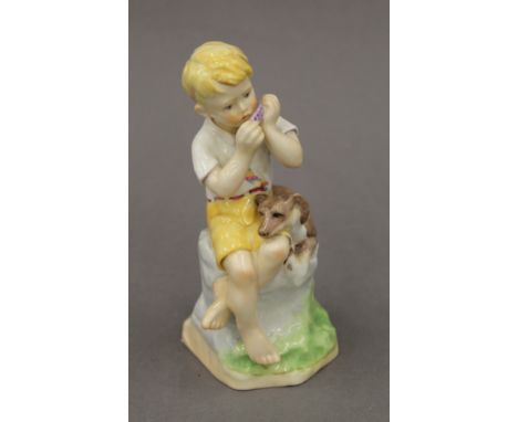 A Royal Worcester porcelain figure modelled by Freda Doughty, entitled 'June'. 16 cm high.