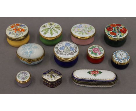 A quantity of Crummles and Halcyon Days enamel boxes, etc.