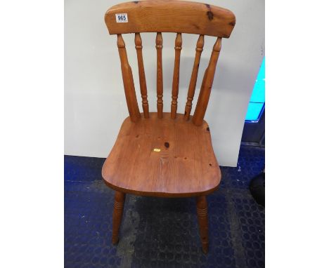 Pine Stick Back Dining Chair 