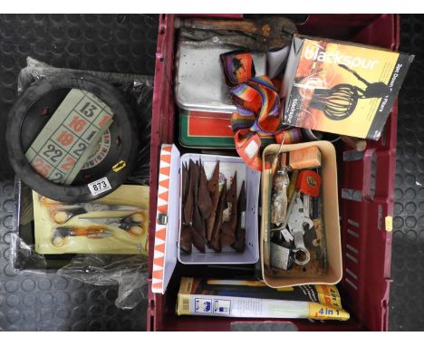 Box of Misc - Tools, Tape Measure etc 