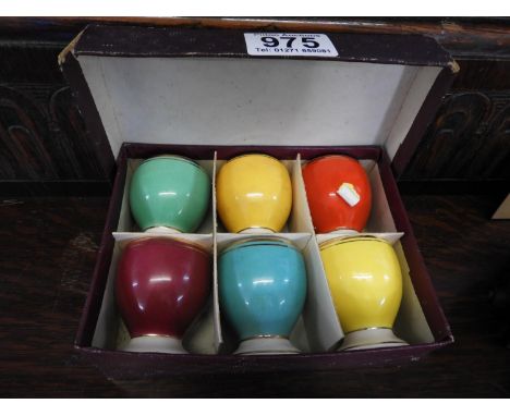 Boxed Set of 6x Vintage Egg Cups 