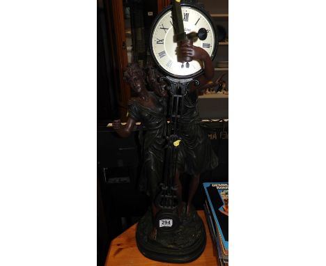 Figural Mantel Clock 