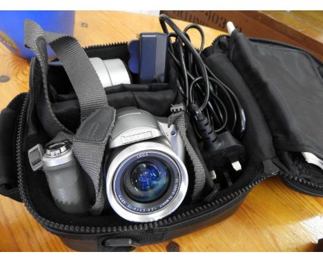 Lumix Camera in Case with Battery Charger 