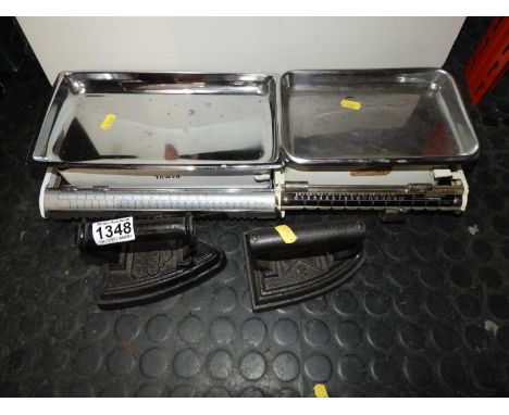 2x Flat Irons and 2x Pairs of Scales 