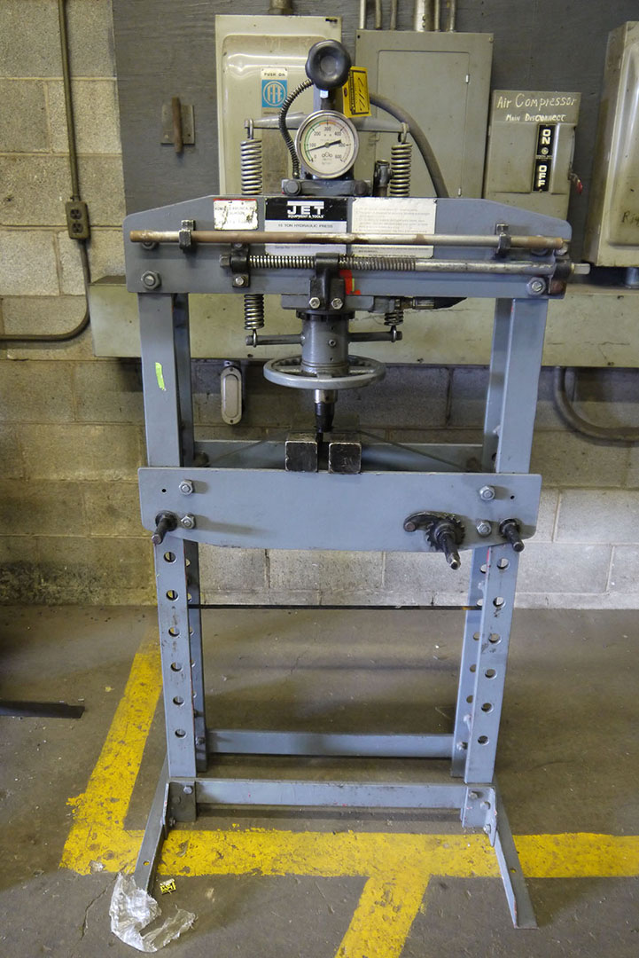 JET 15TON HYDRAULIC PRESS, MODEL HP15A, S/N 506021