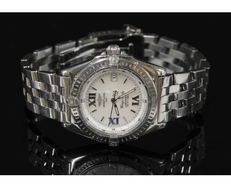 A ladies' stainless steel Breitling Wings Lady chronometer quartz bracelet watch, model no. A67350 c.2000. A 31mm case with w