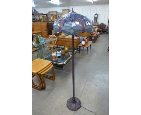 A Tiffany style standard lamp