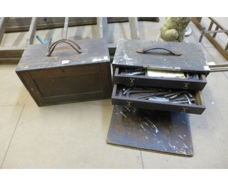 Two engineers chests with tools