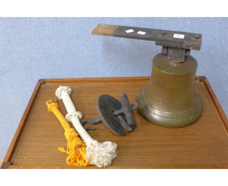 A bronze Naval bell