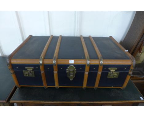 A steamer trunk
