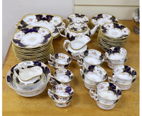 A Coalport batwing pattern tea and coffee service