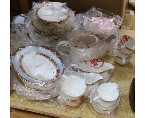 A Royal Crown Derby cloisonné pattern tea, coffee and dinner service