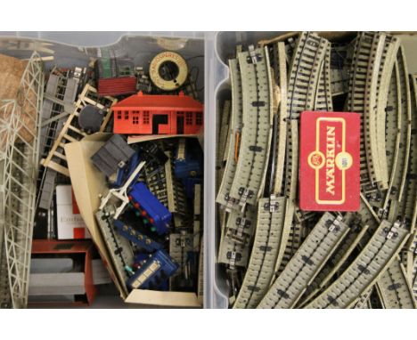 A quantity of Marklin and other trains, etc.