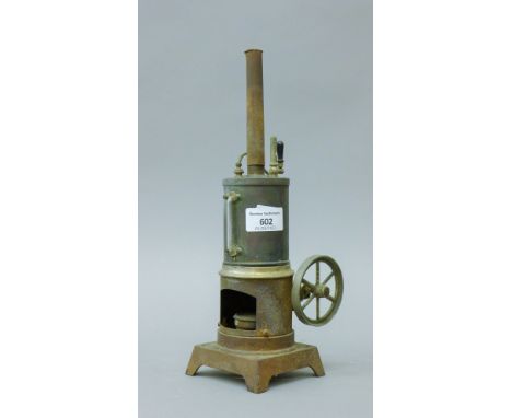 A model stationery steam engine. 31.5 cm high.