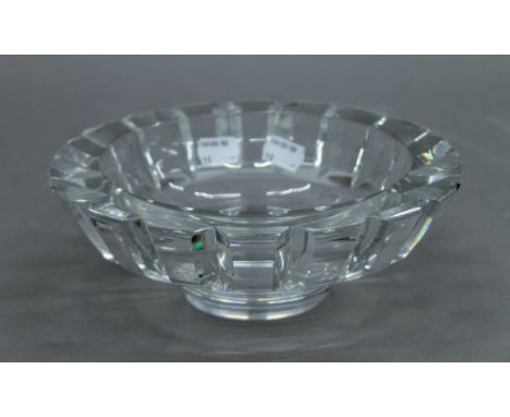 An Orrefors glass bowl. 22 cm diameter. 