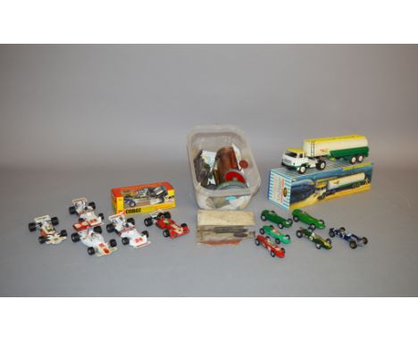 A boxed Dinky Toys 887 Unic Tractor with  'Air-BP' Tanker Trailer, P/F in G box together with a boxed Corgi 150 Surtees T.S.9