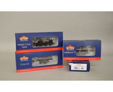 OO Guage. Four DCC Ready Bachmann Trains which includes; 35-078 Class E4 32500 BR Lined Black Black Late Crest, 35-052 LNWR W