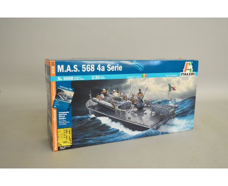 Italeri 5608 MAS 568 4a Serie 1:35 scale plastic model kit. Boxed, unused ex-shop stock.