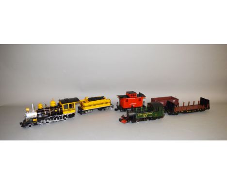 G Gauge. Two unboxed Bachmann Locomotives, K110426 'Lyn' 2-4-2 'Southern 762' Tank Locomotive and a 4-6-0 Durango and Silvert