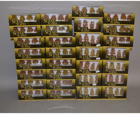 Bachmann Scenescapes, 53 x ready made trees; seven foliage. Ex-shop stock. (6)